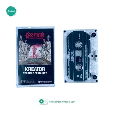 Kreator – Terrible Certainty Cassette Tape (1987) US 1st Thrash Metal TESTED - Image 1 of 2