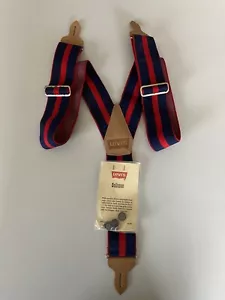 Levis Vintage rot blau Knopfhosenträger & Gallen - Bild 1 von 6