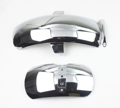 Chrome Iron Front Rear Fenders Guard for Honda Z50A 1968-1971 Mini Trail Bikes - Imagen 1 de 4