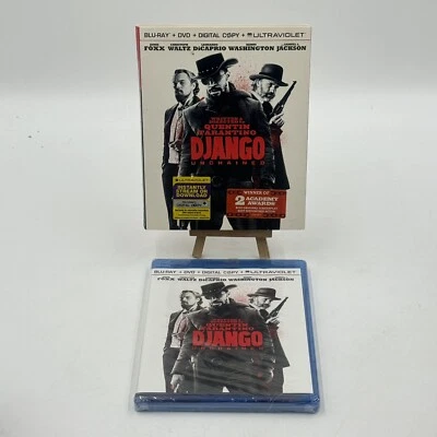 Django Unchained BLU RAY +DVD  MOVIE Jamie Foxx, Washington, Waltz NEW W/ Cover - Image 1 of 4