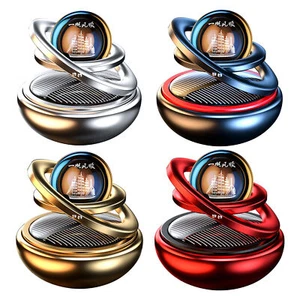 Solar Rotating Car Perfume Air Freshener Aromatherapy Ornament Car Accessories - Picture 1 of 16