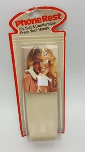 Phone Rest Shoulder Hands Free Vintage Foam Ivory Handset USA - Picture 1 of 5