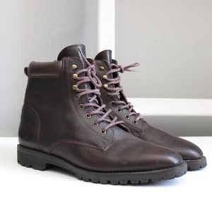 American Eagle Outfitters Women's Brown Lace-Up Hiking Boots 3107 Size 8 - Picture 1 of 9