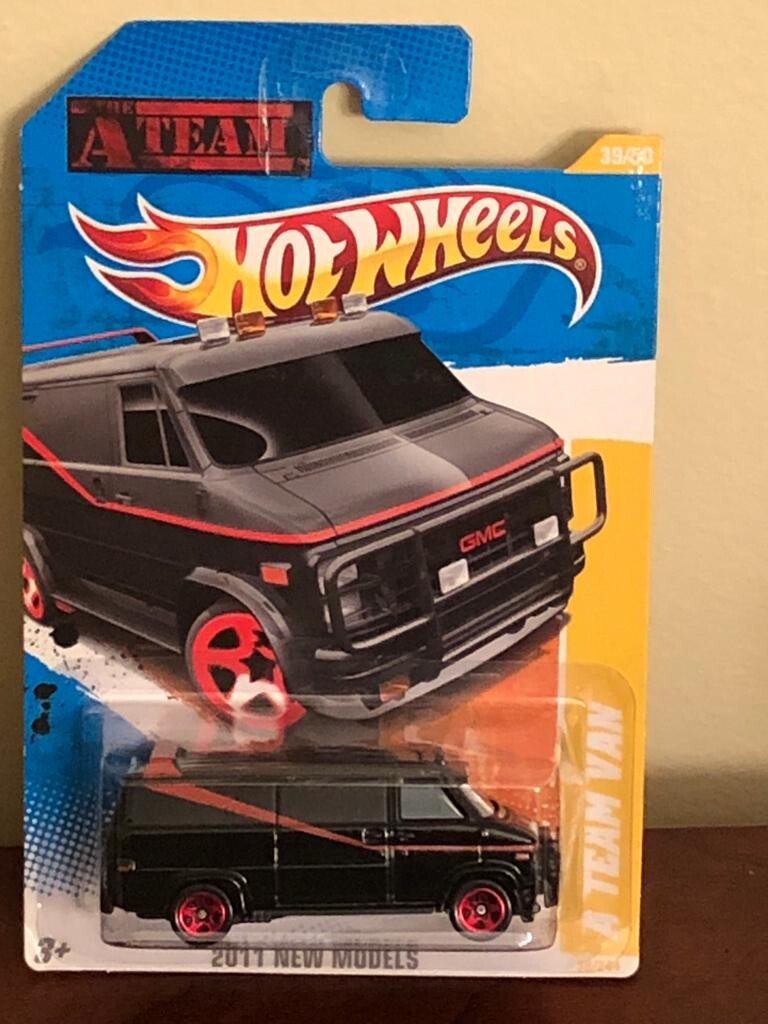 Hot Wheels A TEAM GMC 2011年製 Hot Wheels A Team Black GMC Van 2011 New Models In Pro Case