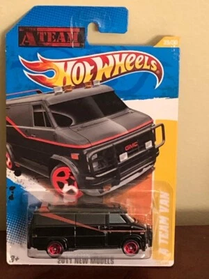 Hot wheels A-Team Van 39/50 Black 2011 New Models 1:64 - NEW IN A PACK           - Image 1 of 4