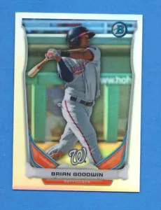 2014 Bowman Chrome Scout Top 5 Mini Refractor #WN3 Brian Goodwin Nationals - Picture 1 of 1