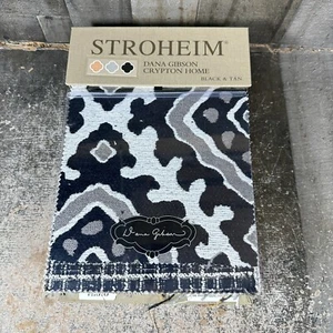 Stroheim Home Fabric - Black & White Samples - Picture 1 of 9