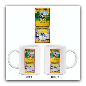 1970's Carnival Sideshow - 4 Legged Girl - Headless Girl - Mug - Picture 1 of 3