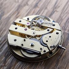 High Grade Vintage Cylinder Watch Movement Signed Upjohn Geneve Gold Dial (S169)