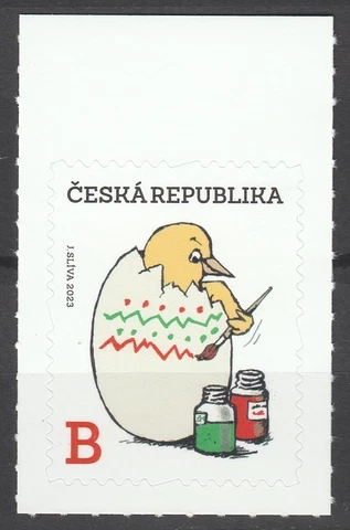 Czech Republic 2023 Easter MNH sticker stamp Cover