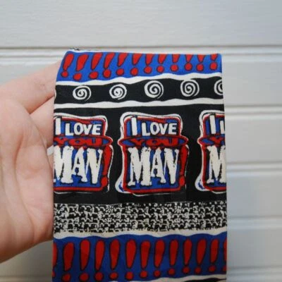 Винтажный галстук-аксессуар Budweiser Tie Bud Light Beer 1996 «I Love You Man» - Изображение 1 из 4