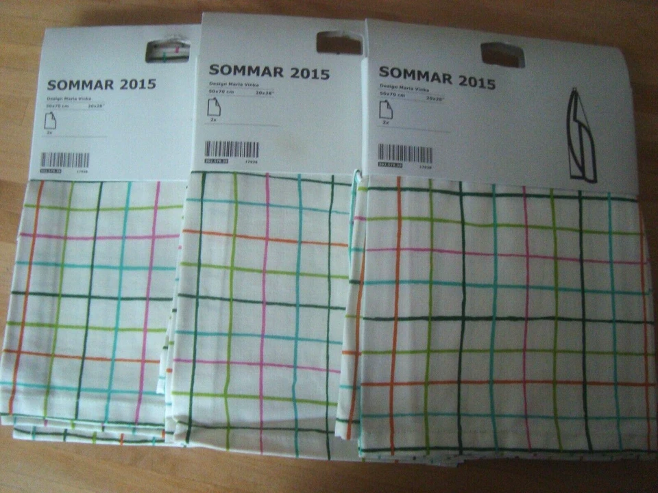 IKEA Sommar 2015 Dish Towel 100 Cotton (2 Pack) Kitchen Cloths