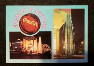 NEU: Coca Cola Coke Postkarte 4x6 Atlanta ist spannend - Bild 1 von 3