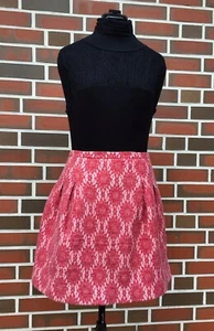 MAJE Rock Skirt Gr. 38 (DE 36) Rot Weiß Spitze Hingucker TOP - Bild 1 von 10