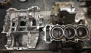 2007 Triumph Daytona 675 Crankcase Set Cases OEM - Picture 1 of 11