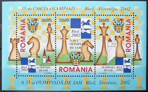 Romania Souvenir Sheet - 35th Chess Olympiad, Bled, Slovenia_2002 - MNH. - Picture 1 of 1