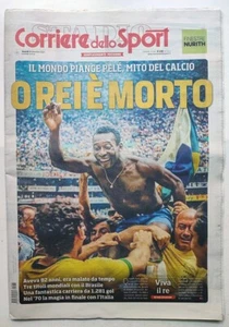Italian Newspapers CORRIERE DELLO SPORT 30/12/2022 PELÉ o Rei DEATH - Picture 1 of 2