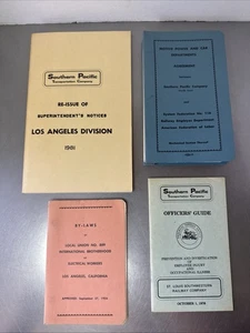 Southern Pacific Railroad Erinnerungsstücke Broschüren und Führer Posten von 4 gemischten Jahren - Bild 1 von 17