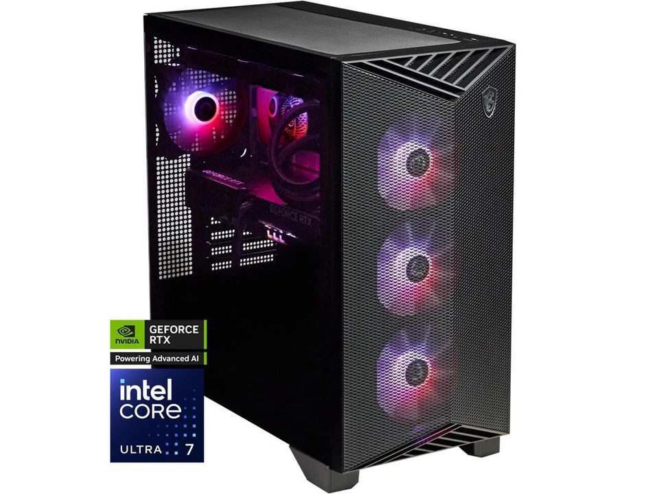 MSI Aegis RS2 Series Gaming Desktop PC Intel Core Ultra 7 265K 32GB DDR5 2 TB