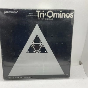 New in sealed box - Tri-Ominos the Triangle Game by Pressman 1968 Made in USA - Picture 1 of 5