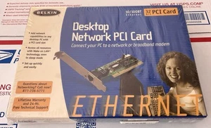 Belkin Desktop Network 32 Bit PCI Card 10/100BT Ethernet F5D5000 Sealed in Box - Picture 1 of 3