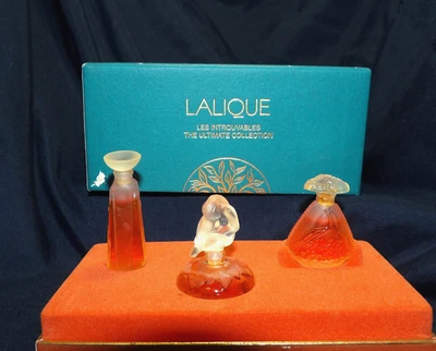 Juego de perfumes miniatura LALIQUE Marie-Claude Les Introuvables 1994 1995 1996 Foto 1 de 4
