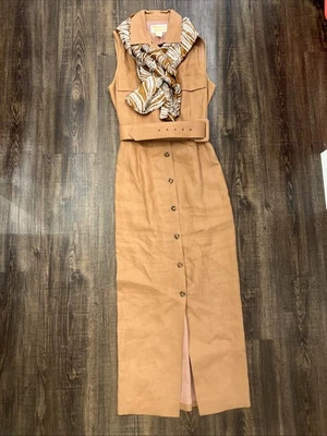 Vintage Brooks Brothers Pure Irish Linen Belted Shirtdress – 1970 - Image 1 of 4