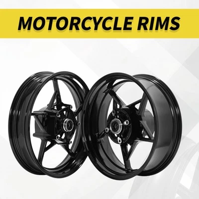 Front 3.5" Rear 5.5" Wheel Rim For Kawasaki Z900 17-24 21 22 23 ZR900 ABS Foto 1 de 4