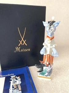 Estatuilla Meissen El Gato Que Dijo Sí A Las Botas Elegante Graciosa Formal Lujo JP - Imagen 1 de 9