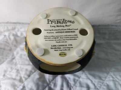 Crisol primitivo de velas Lang. Recuerdos antiguos. Karen Hillard Crouch. 2001 Foto 1 de 3