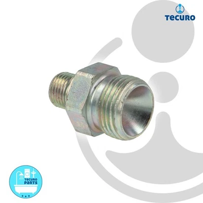 tecuro Einschraubnippel G 1/8 Zoll AG x R 3/8 Zoll AG mit Innenkonus (iK), Stahl