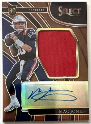 2021 Panini Select Jumbo Rookie Signature MAC JONES RPA Copper Prizm /49 - Image 1 of 2