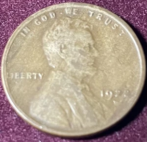 1922 D Debole D Lincoln Grano Centesimo Penny Legno Semi-Chiave Data Multi Errore - Foto 1 di 4