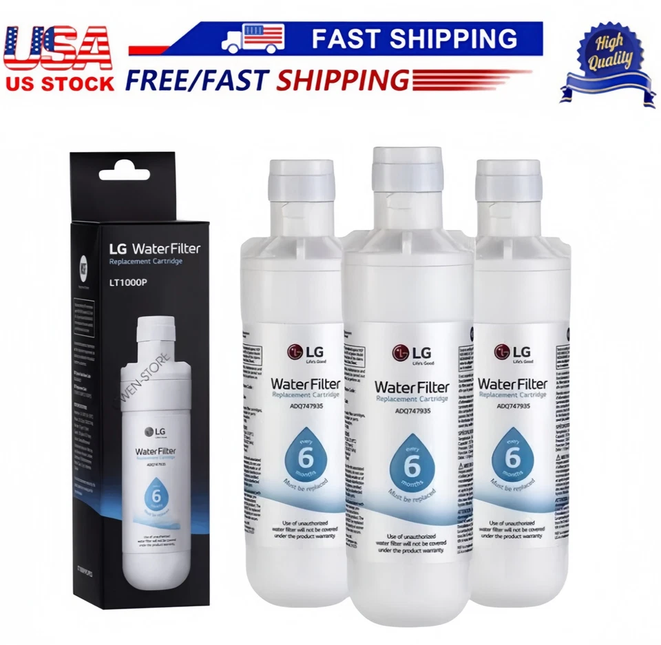 2-6 Pack LG-LT1000P Refrigerator Fridge Ice Water Filter Replacement GF-D706BSL - Image 1 of 4