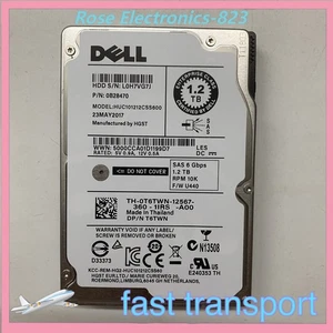 Dell 1.2TB 6G 10K SAS 2.5" HUC101212CSS600 0T6TWN T6TWN HDD HARD DRIVE - Picture 1 of 3