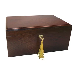 Humidor Supreme® Milano Desktop Humidor – Rosewood Finish - Picture 1 of 3