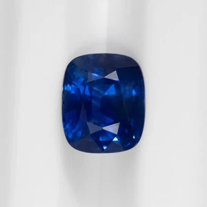 3.29ct GIA CERTIFIED SAPPHIRE ROYAL BLUE CUSHION SHAPE LOOSE NATURAL GEMSTONE - Picture 1 of 2