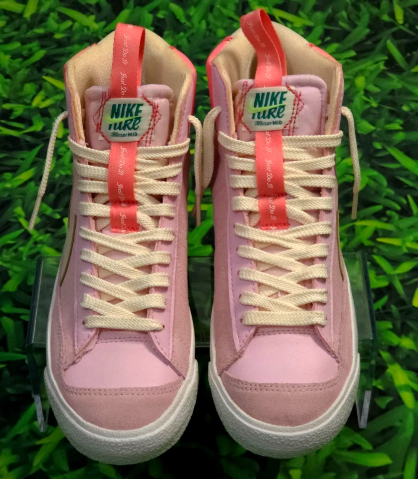 GS(5Y) Women(6.5/7) Men(5) - Nike Blazer Mid 77 SE Dance Pink Foam DQ0369-600 - Image 1 of 4