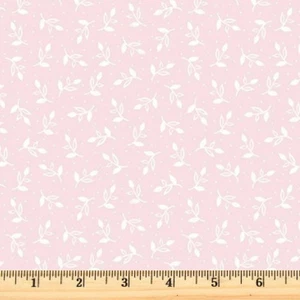 Happy Heart Sprigs hellrosa 16163-01 100% Baumwollstoff Meterware - Bild 1 von 4