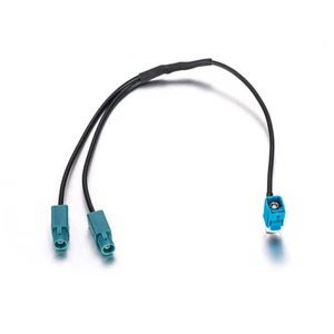 VW Antenna Adapter Aerial FAKRA cable Seat Skoda Twin Double Dual Audi - Imagen 1 de 2