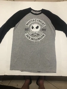 Disney Parks Jack Skellington Master of Fright baseball shirt Large L - Picture 1 of 4