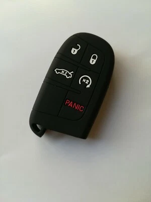 Black Key Cover for 16 17 18 Jeep Grand Cherokee DODGE Chrysler 300 M3N40821302 - Image 1 of 3