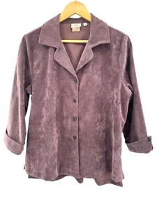 HOT COTTON Marc Ware Textured Corduroy Button Up Top Shacket Size Small - Picture 1 of 7