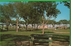 Vintage Texas TX Postcard Pioneer Park Andrews Posted 1988  - Picture 1 of 4