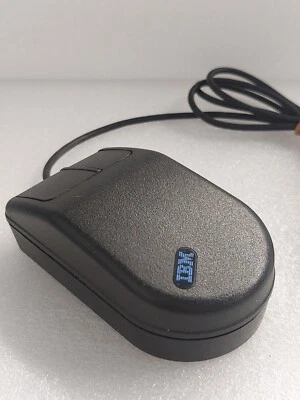 IBM Vintage Black 2 Button Mini Trackball Mouse 95F5443 - Image 1 of 4