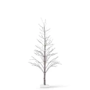 LED Lighted Snowy Flocked Twig Tree 70" - Picture 1 of 4