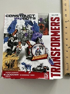 Transformers Construct-Bots DINOBOT WARRIORS  LOCKDOWN HANGNAIL DINO NEW hasbro - Image 1 of 3