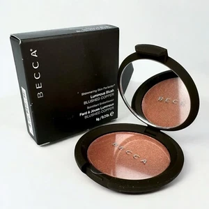 Becca Luminous Blush BLUSHED COPPER - Full Size 0.2oz NEW in Box Shimmering Skin - Picture 1 of 12