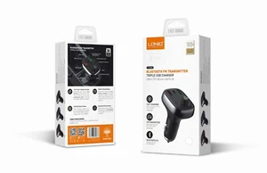 BLUETOOTH FM TRANSMITTER TRIPLE USB FAST CHARGER USB-C PD | QC4.0+ | AUTO-ID - Picture 1 of 6