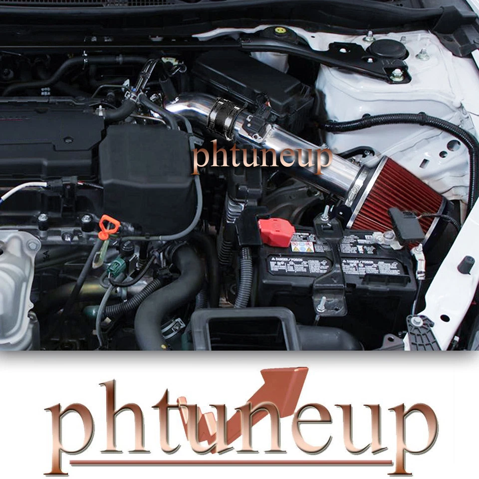 KIT SISTEMA DE ADMISIÓN DE AIRE MOTOR HONDA ACUERDO 2.4 2.4L L4 NEGRO ROJO AJUSTE 2013-2017 Foto 1 de 1